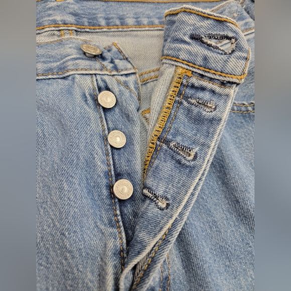 Bohemian Hippie Vibe Levi's 501 Jean Skirt Upcycled - Picture 7 of 15